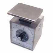 Edlund SSR-16 Compact Series Portion Scale with 7" x 8.75" Platform | Rotating Dial Mechanical Weighing Plate for Kitchen Supermarket Diner | 16 Oz Capacity, 7"W x 8.75"D x 9"H. Stainless Steel, NSF