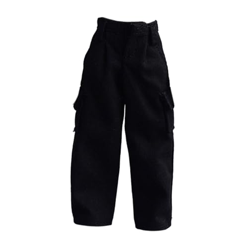 1/12 Scale Action Figure Pants, 6 Inch Male Doll Clothes, Black