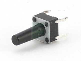 E-SWITCH TL1105DF160Q TL1105 Series SPST 1.6 N Round Button PC Through Hole Tactile Switch - 100 items