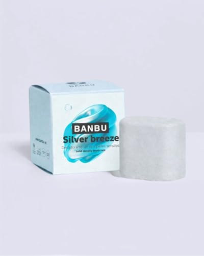 BANBU | Silver Breeze Desodorante Sólido | Sin Perfume | Pieles Sensibles | 100% Natural, Vegano | 45ml