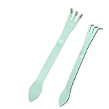 Matériau robuste : râteau pour le nettoyage de la cour utilisant un matériau PP solide et résistant à l'usure, le râteau à bonsaï offre une excellente durabilité, les outils pour ameublir le sol pour bonsaï assurant une performance fiable et constante pour d'innombrables formations de jardinage