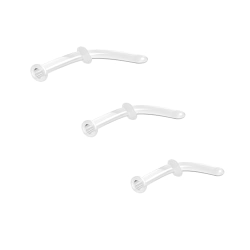 ZS 3Pcs Glass Nose Piercing Retainer Nose Ring Stud, 14G 16G 18G Curved Cartilage Conch Daith Helix Retainer Nose Septum Piercing Jewelry for Men Women