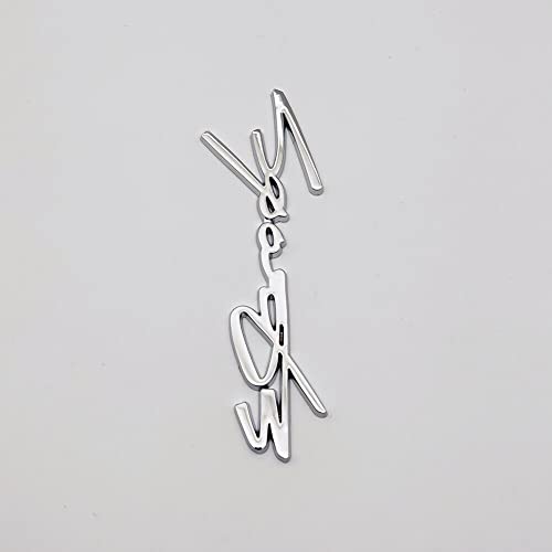 Image of 2020 Sports Car Auto Emblem Badge Metal Sticker Chrome Black Fender Tailgate (Chrome)