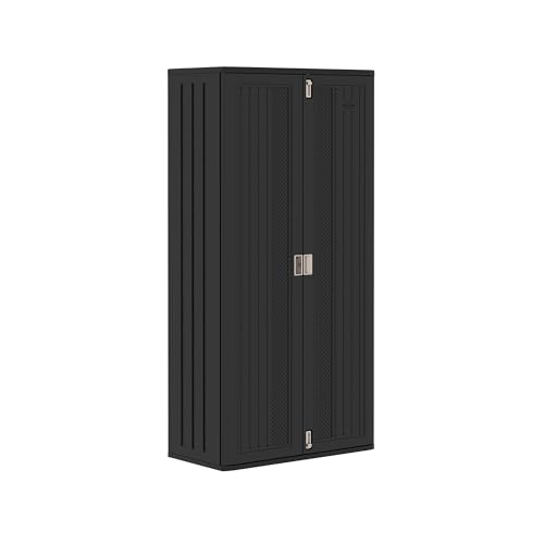 Suncast Mega Tall Storage Cabinet Black