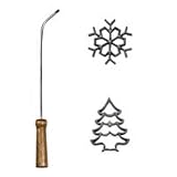 Kitchen Supply Rosette Iron Set with Handle, Wintersong
