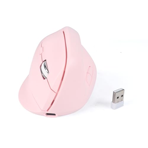 Ratón ergonómico vertical que alivia el dolor de muñeca con clics silenciosos