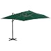 Produktbild vidaXL Ampelschirm Alu 400x300cm Grün Kurbelschirm Gartenschirm Sonnenschirm