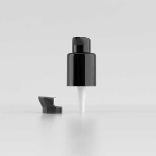 10Pcs 20mm/415 Black Plastic Replacement Foundation Pump with Rotate Lock Cosmetic Make-Up Pump Liquid Dispenser Pump Top Head for Essential Oil Lotion Bottles3