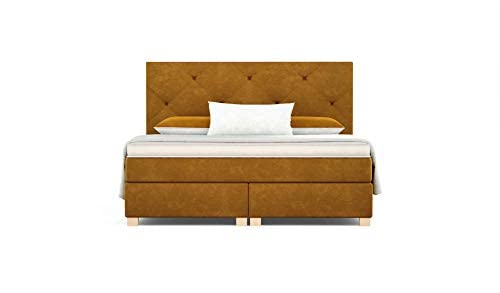 Betten Jumbo Prince Boxspringbett 200x200 cm 7-Zonen TFK Härtegrad H4 und Pocket Air Topper | Farbe Coffee-Braun – Bild 6