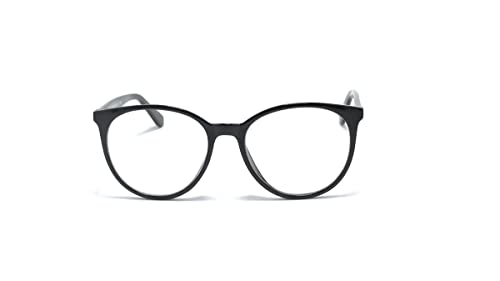 Óculos Armação Unissex Redondo Com Lentes Sem Grau Fy-133 Cor: Preto
