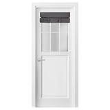 YSYY Blackout Door Curtains for Door Windows， Privacy Door Curtain,Front Door Sidelight Curtain， Drill-Free， Easy Installed Door Window Curtains. (Dark Grey,1 Panel, 24W x38L)