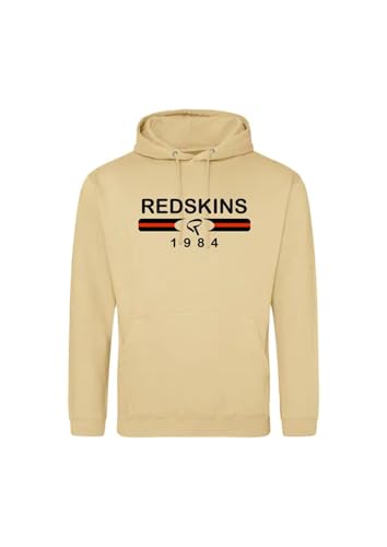 Redskins Sweat Shirt Sweater Pulls à Capuche Sport Imprimé Vêtements Enfants Garçon et Fille Hiver Molletoné Chaud Modèle SC RS4042 Beige 10 Ans