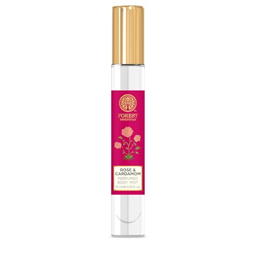 Image of Forest Essentials Luxury Unisex Liquid Perfume Gift Box|4 Long Lasting Floral Scents X 10Ml Each|Nargis, Rose, Oudh & Jasmine Saffron (Pack of 2)