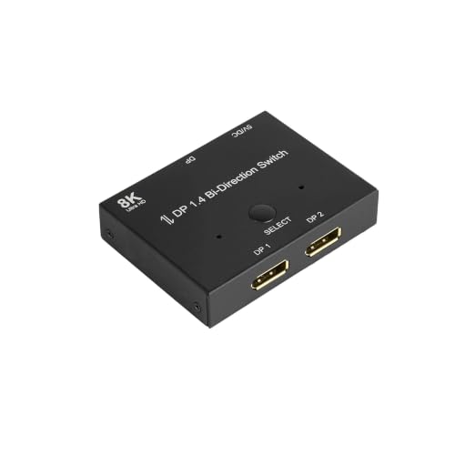 Switch DisplayPort 1.4 bidireccional de 2 vías con soporte para resolución 8K de VARIA Group