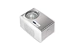 Melchioni Family | Gelatiera FROSTY Completamente Automatica, Gelato Pronto in 60 Min, Autorefrigerante 150W, Capacita’ 1,5 L, Gelato, Yogurt e Sorbetti, Timer Digitale, Cestello Estraibile, Bianco