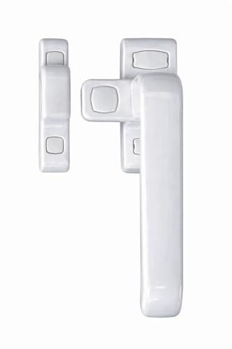 FERPASA® - Manilla para Puertas y Ventanas, Cierre Presión para Puertas y Cancelas, Aluminio Acabado Blanco, Apertura Interior Derecha e Izquierda