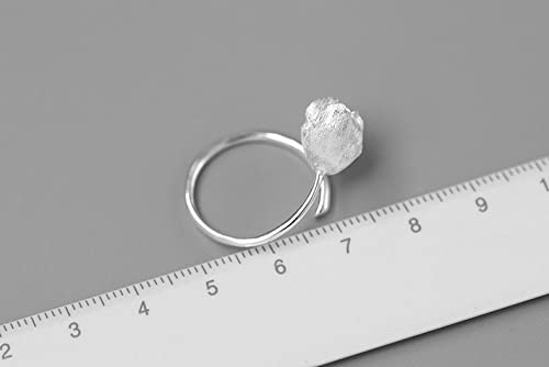 Bague ouverte tulipe ajustable, le cadeau d'anniversaire parfait - 6