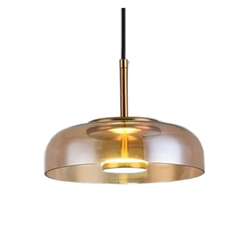 Lampe suspendue moderne en verre pour ajuster la lumière du salon le soir