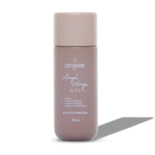 Catharine Hill Base Líquida Alta Cobertura Angel Wings 2022/A5.5 40ml À Prova D'água Acabamento Matte Vegano Ácido Hialurônico