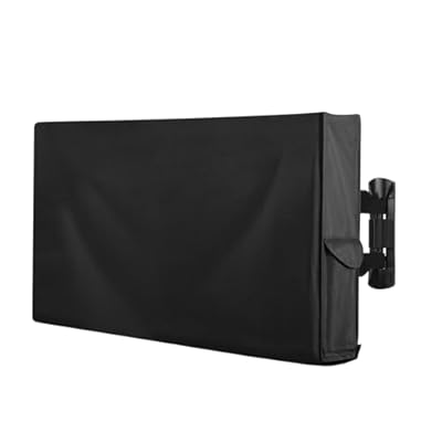 OutdoorLines Waterproof & Weatherproof Outdoor TV Cover - for 40-43 Inch Flat Screen TV, Dustproof & UV Resistant, Black, Size 39.5" L x 25" W x 5.5" H