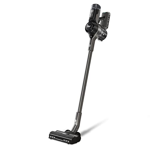 LEVOIT Cordless Vacuum Cleaner, Intelligent Powerful Suction Stick Vaccum with Auto Mode, Deep-Clean Carpets, Hard Floors, Large Particles, Long Runtime, HEPA Filters, Black Grey