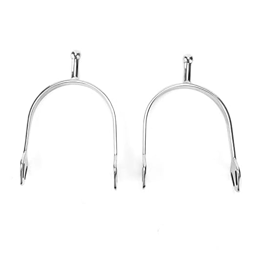 Espuelas de Acero Inoxidable para Caballos, espuelas de Montar inglesas de Cabeza Redonda inofensivas para el Caballo para Botas ecuestres Amantes de la equitación