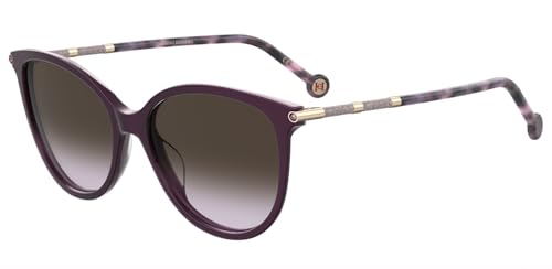 Lunettes de soleil Carolina Herrera en acétate haut de gamme et finitions dorées d'exception