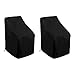 Housse Protection Chaise Jardin Imperméable en Tissu Oxford 210D,2PCS Housse pour Fauteuil Empilables,Anti-UV,Housses pour mobilier de Jardin Patio extérieur Contre Les intempéries 64x64x70/120cm