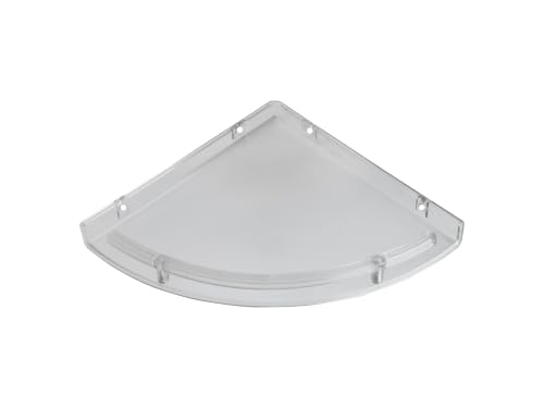 Image of RAB ABS Plastic Organizer | Multi-Compartment Storage Rack (Code:- ACP Soap Dish Double & Paste Holder, Pack of 1 Piece) (Clear, 13 inch, U 311, Corner Set Clear)