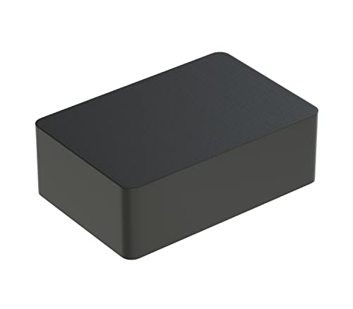 BAUHELD® Piastre universali 60 x 40 x 20 mm [50 pezzi] – Piastrine nere in plastica [Made in Germany] adatte come distanziatore, piastra di plastica, base o blocchi per vetri