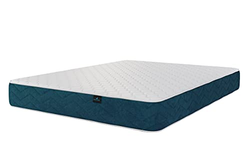 Image of Nilkamal SLEEP Hybrid Pocket Spring 6 Inch Mattress, Unique Combination of Plush Foam and Pocket Springs, Zero Motion Transfer Technology, Double Size Luxury Mattress (75x48x6,Blue & White)
