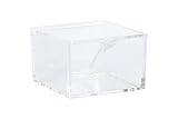 8x8x8 Cm. DCASA Azucarero Acrilico con Cuchara Home