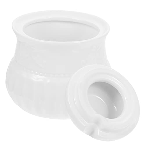 Alipis 4 Stück Geprägter Salzstreuer Zuckerstreuer Zuckerspender Container Salzbehälter Aus Porzellan Gewürzhalter Salzglas Halter Mit Deckel Kaffeekanister Krug Keramik Weiß Chili-öl 3 Alipis 4 Stück Geprägter Salzstreuer Zuckerstreuer Zuckerspender Container Salzbehälter Aus Porzellan Gewürzhalter Salzglas Halter Mit Deckel Kaffeekanister Krug Keramik Weiß Chili-öl