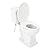 Signature Hardware 481684 Key West 1.28 GPF Two Piece Elongated Toilet - Bidet Seat Included, ADA Compliant - White