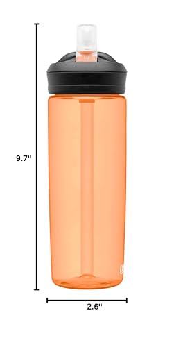 Image of CamelBak Eddy+ Water Bottle with Bite Valve Straw, Leak‑Resistant Easy‑Sip Design for Everyday Hydration, 20oz, Desert Sunrise