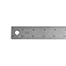 Westcott ZC-24 Zero Center Stainless Steel Metal Ruler with Non-Slip Cork Base, 24 in