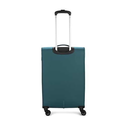 Image of Skybags Genesis Medium Size Soft Luggage (69Cm) | Soft Luggage Trolley with 8 Wheels and 3 Digit Combination Lock| Teal | Unisex