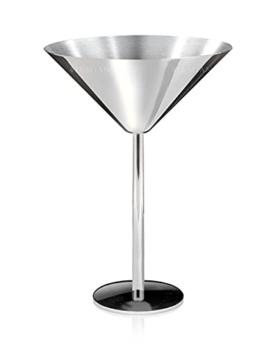 Fineline Settings Flairware Blue 6 oz. Two Piece Martini Glass 96 Pieces