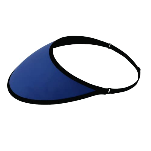 No Headache Velo Broad Brim Upf +50 Adjustable Strap Packable Travel Visor Yale Blue #TOP10