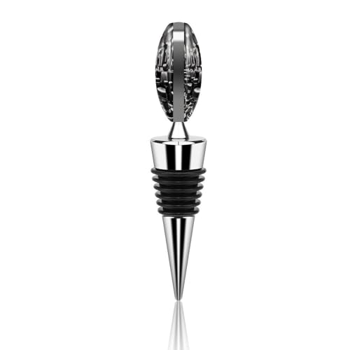 Bouchon de vin réutilisable de style monochrome accessoire bouteille fraîcheur