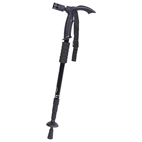 Walking Trekking Poles Adjustable Anti-Shock Ultra Portable Hiking Sticks for Camping/Climbing/Backpacking (Black) Cover
