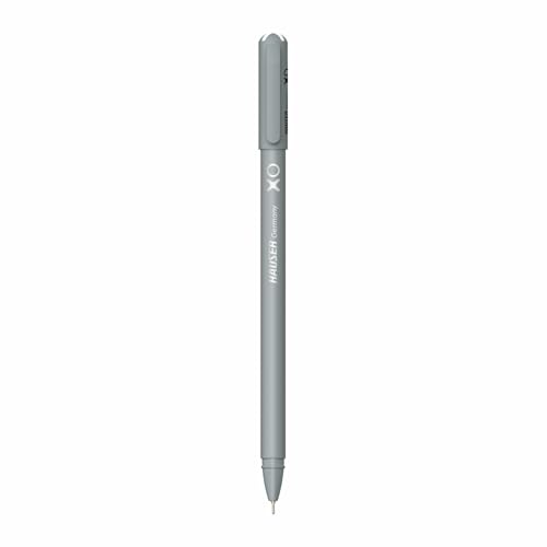 Hauser XO Ball Pen Blister Pack | Tip Size 0.7 Mm | Sleek Body & Minimalistic Design | Matt Finish | Solid Body Type | Low Viscosity Ink | Ultra Durable Tip | Black Ink, Set Of 10 Pens