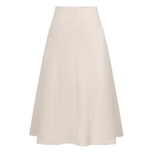 25 Chic Winter Work Outfits for Women – Stylish Office Looks for Cold Weather A Line Skirt Beige