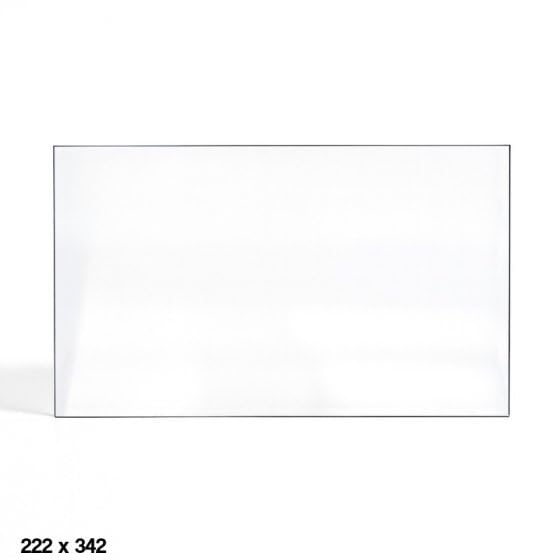Vitre Jotul FS73 - Verre Rectangle Latéral pour Insert - 222 x 342 mm (L1 x H1) - 4 mm