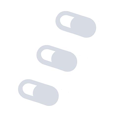 薄型ウェブカメラカバー モダンスライドノートパソコンカメラカバー ステッカーブロッカー 0.7mm 超薄型プライバシーカバー ノートパソコン/ノートブック/携帯電話用 スパイを防止 プライバシーを保護 (シルバー)