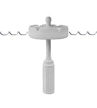 inside pool umbrella stand