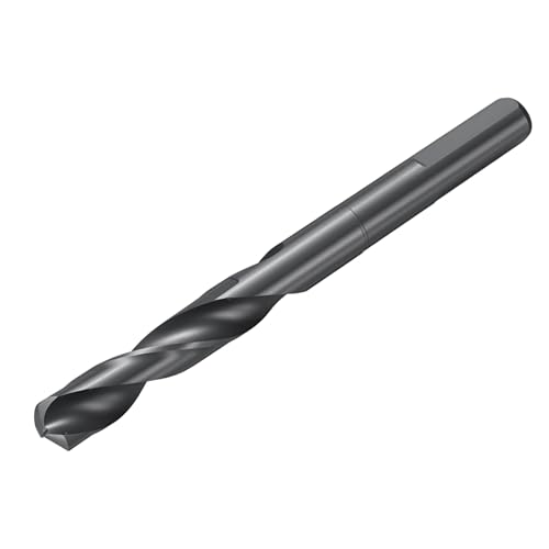 Image of sourcing map 13mm Drill Bit 1/2" Reduced 3-Flat Shank M2 High-Speed Steel Nitriding Black 135° Bits for Hard Metal Stainless Steel,1pcs