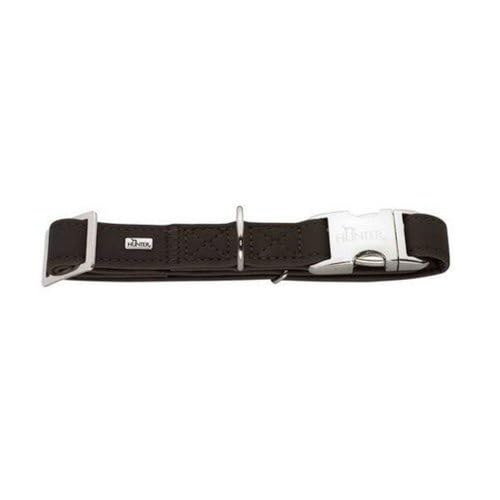 HUNTER SOFTIE ALU-STRONG Hundehalsung, Hundehalsband, Kunstleder, Aluminium Klickverschluss, M, himbeer