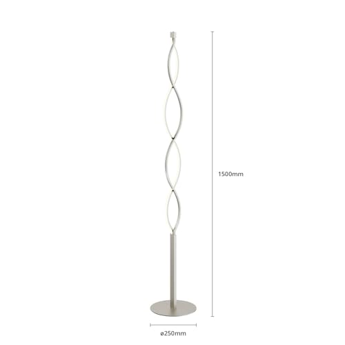 Lindby Lampada LED da terra 'Auron' dimmerabile