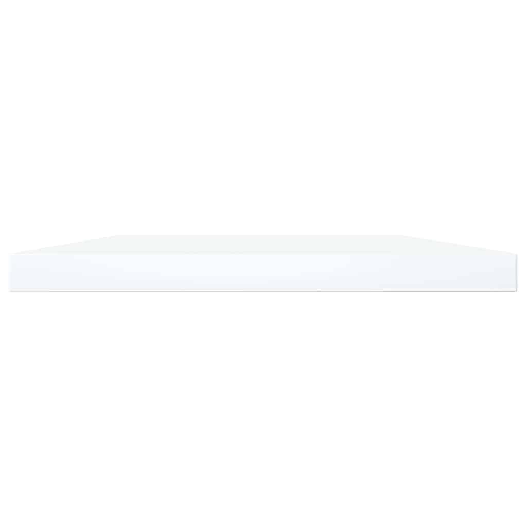 Scaffale da parete bianco, 4 pezzi, 40 x 20 x 1,5 cm, in legno, modulare, per soggiorno, camera da letto, studio, cucina, cantina o garage